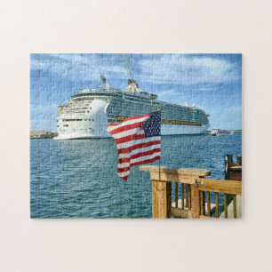 Afhalen met vlag legpuzzel