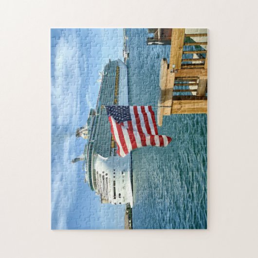 Afhalen met vlag legpuzzel (Verticaal)