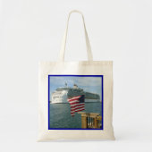 Afhalen met vlag tote bag (Voorkant)