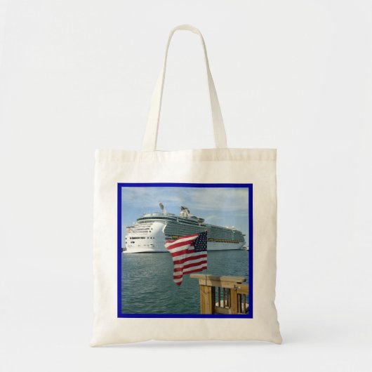 Afhalen met vlag tote bag (Voorkant)