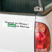 Afhankelijk van wie u ondersteunt bumpersticker (Op Truck)