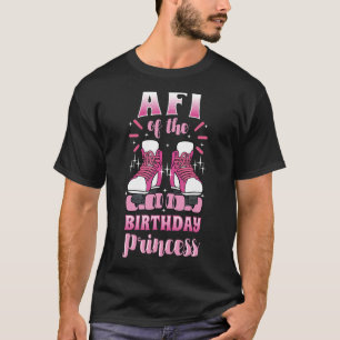 Afi van de Birthday Princess Roller Schaatsen Skat T-shirt