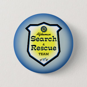 Afikoman Search & Rescue Team Ronde Button 5,7 Cm