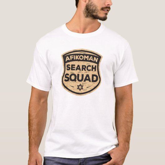 Afikoman Search Squad Funny Passover Seder Gifts T-shirt (Voorkant)