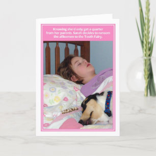 Afikomen Ransom Tooth Fairy Passover Card Kaart