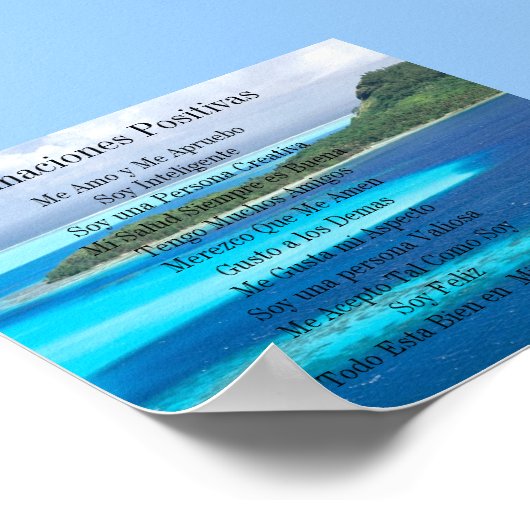 Afirmacionen Positiva Poster (Hoek)