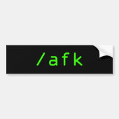 /afk bumpersticker (Voorkant)