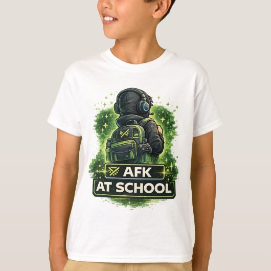 AFK Gamedesign op school T-shirt (Voorkant)