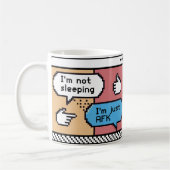 AFK Gamer Pixel Art Mug – Funny Retro Koffiemok (Links)