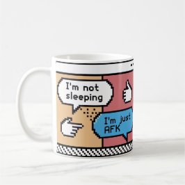 AFK Gamer Pixel Art Mug – Funny Retro Koffiemok