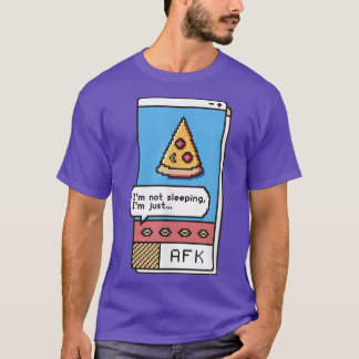 Afk Gaming Pizza Gamer Videogame T-Shirt