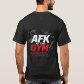 AFK In De Gym Away From Keyboard: Focusmodus T-shirt (Achterkant)