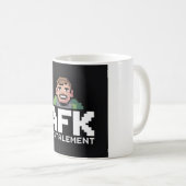 AFK Mentaal Chibi Gamer Pixel Art Koffiemok (Voorkant rechts)