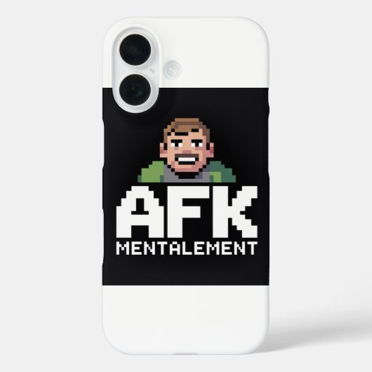 AFK Mentale Chibi Gamer Pixel Art Case-Mate iPhone Case (Achterkant)