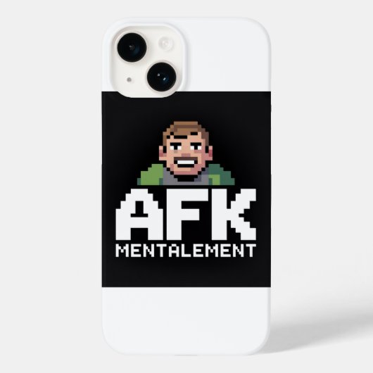 AFK Mentale Chibi Gamer Pixel Art Case-Mate iPhone Case (Achterkant)