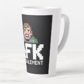 AFK Mentale Chibi Gamer Pixel Art Latte Mok (Rechterhoek)