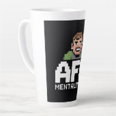 AFK Mentale Chibi Gamer Pixel Art Latte Mok (Linkerhoek)