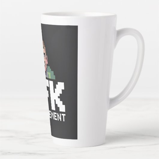 AFK Mentale Chibi Gamer Pixel Art Latte Mok (Rechts)