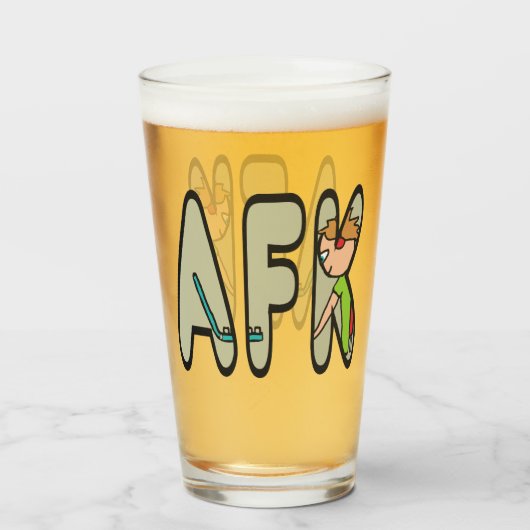 AFK weg van toetsenbord Glas (Voorkant gevuld)