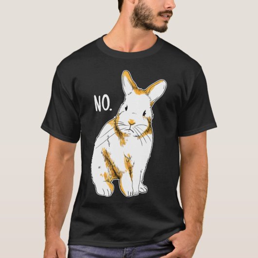 Afkeurend Rabbit Funny Animals Shirt Rabbi (Voorkant)