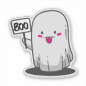 Afkeurende Ghost Sticker, Halloween Ghost Sticker (Voorkant)