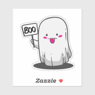 Afkeurende Ghost Sticker, Halloween Ghost Sticker