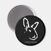 Afkeurende konijnen magneet (Voorkant / Achterkant)