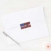 Afkeuring is patriottisch ronde sticker (Envelop)