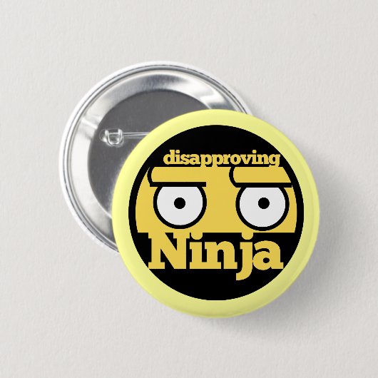 Afkeuring Ninja Ronde Button 5,7 Cm (Voorkant /achterkant)
