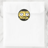 Afkeuring Ninja Ronde Sticker (Tas)