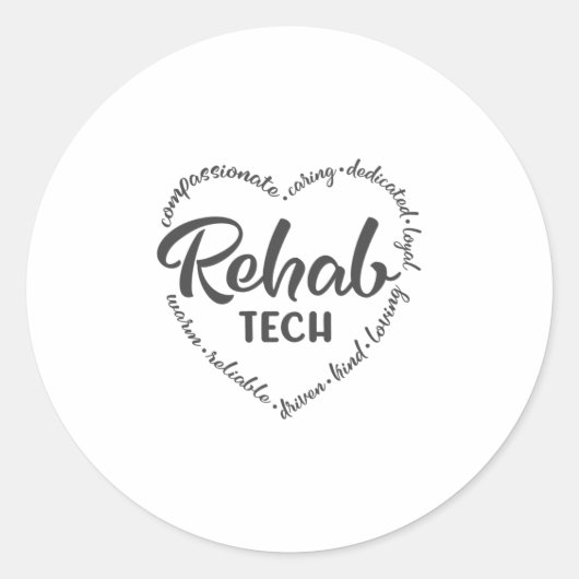 Afkicktechnologie, revalidatie, afkicken ronde sticker (Voorkant)