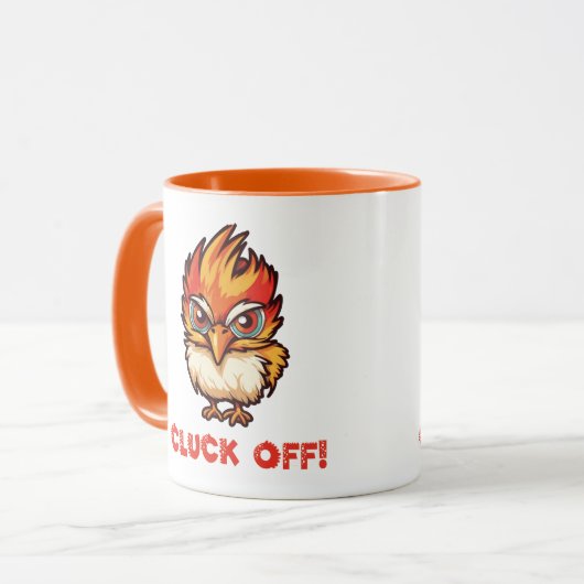 Afklikken| Grappige kip Mok (Voorkant links)