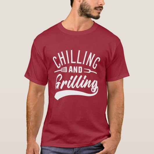 Afkoelen En Grillen T-shirt (Voorkant)