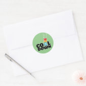 Afkoelen Ronde Sticker (Envelop)