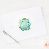 Afkoelen Ronde Sticker (Envelop)
