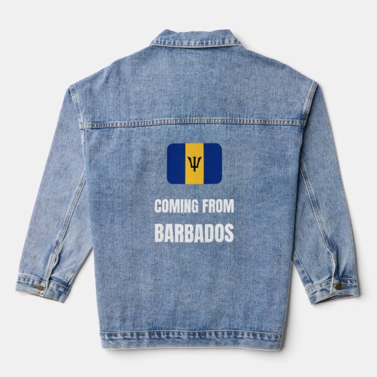afkomstig uit Barbados Denim Jacket (Achterkant)