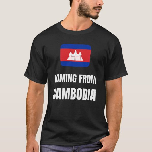 afkomstig uit Cambodja T-shirt (Voorkant)