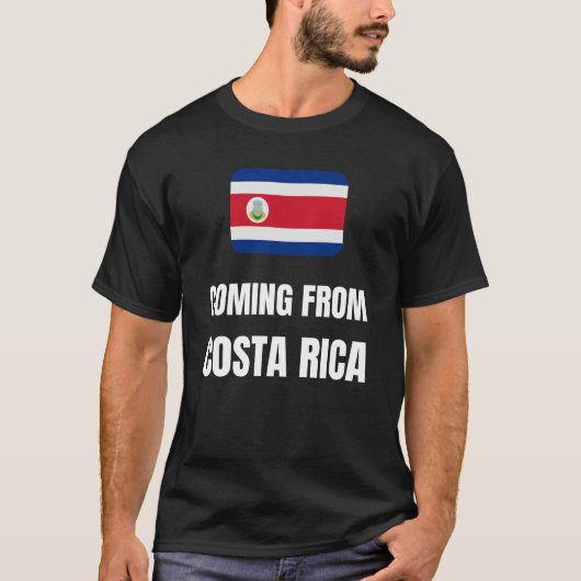 afkomstig uit Costa Rica T-shirt (Voorkant)