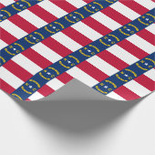 Afkondiging van North Carolina Tiled Pattern Cadeaupapier (Hoek)