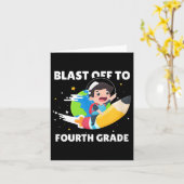 Afkorting op vierde rang Terug naar school Grafisc Kaart (Gele Bloem)