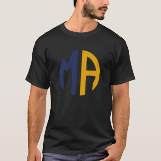 Afkorting van de staat Massachusetts T-shirt