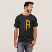 Afkorting van de staat Massachusetts T-shirt (Voorkant volledig)