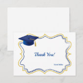Afkorting voor afstuderen Hartelijk dank Bedankkaart (Voorkant / Achterkant)