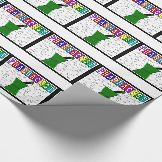 Afkortingen op papier voor apothekersverpakking (Hoek)