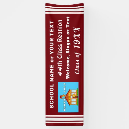 Afkortingen voor aangepaste klassenreünbanners spandoek (Verticaal)