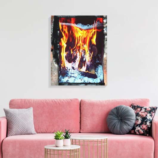 Aflame Canvas Afdruk (Insitu (Woonkamer))