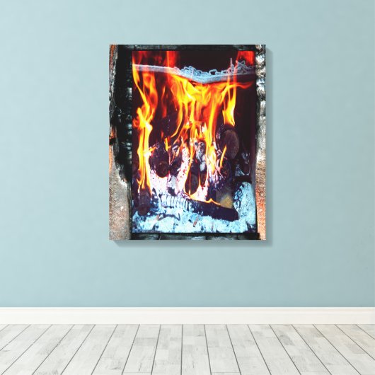 Aflame Canvas Afdruk (Insitu (Houten vloer))