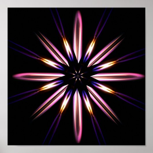 Aflame Canvas afdrukken Poster (Voorkant)