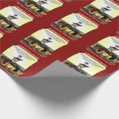 Aflat kaart voor afgestudeerden cadeaupapier (Hoek)