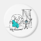 Afleesmuis magneet (Voorkant)